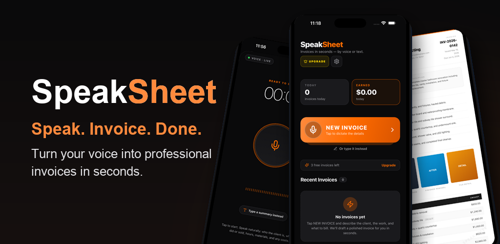 SpeakSheet Google Play feature banner